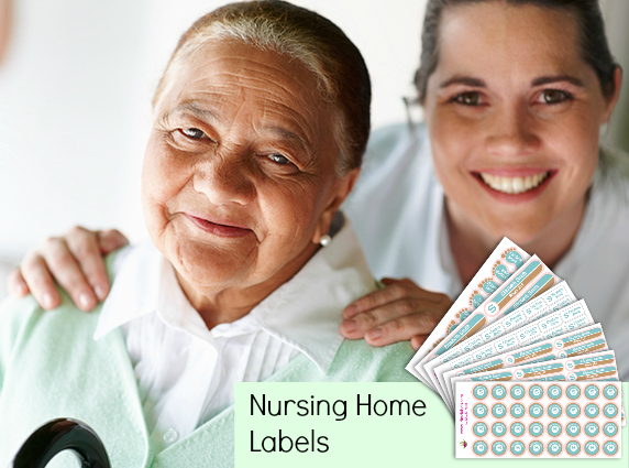 Labels for Seniors in Nursing Homes and Care Facilities - Iron-on MD Labels